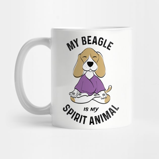 My Beagle Is My Spirit Animal Beagle Lover Gifts by atomguy